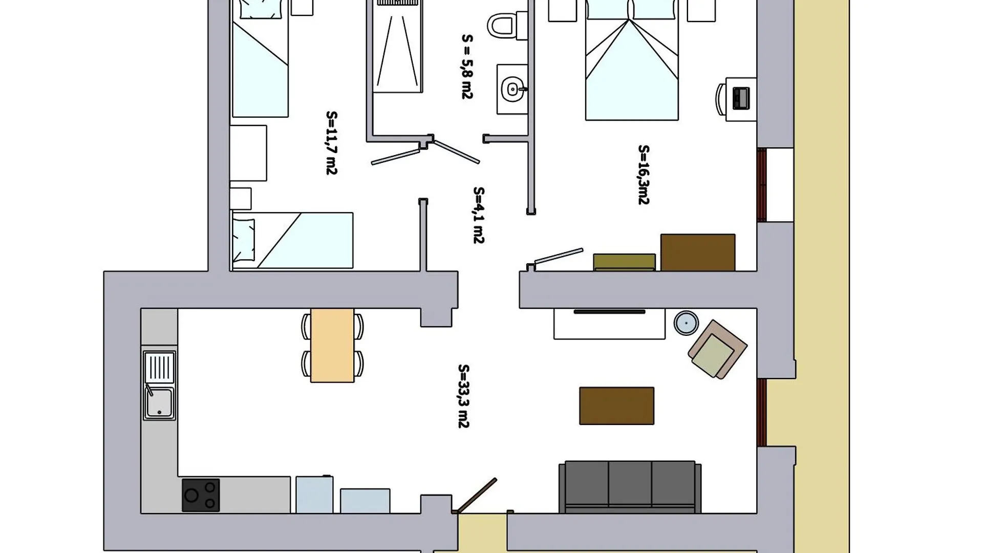 Apartment Can Costals Olivo Pals Spain